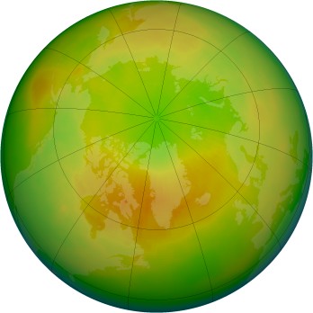 Arctic ozone map for 1990-04